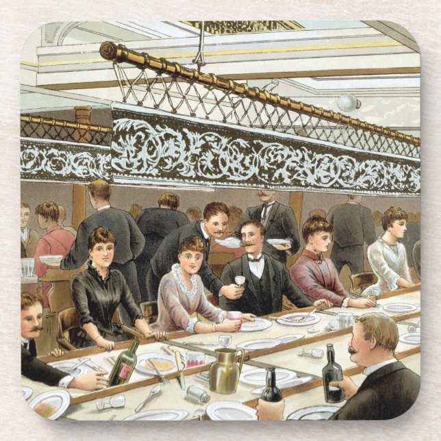 In der Bucht Abendessen-Zeit - ein Untersetzer (Vorderseite)