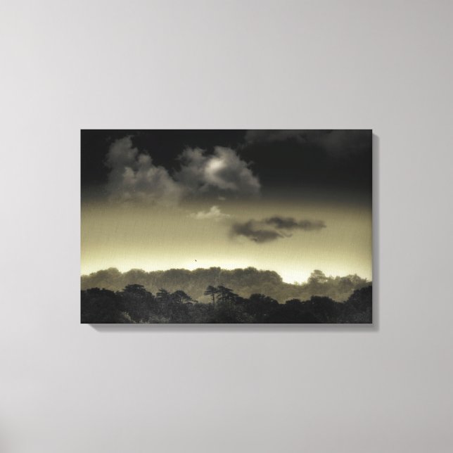 In der Cloud aufbewahrt Leinwanddruck (Vorderseite)
