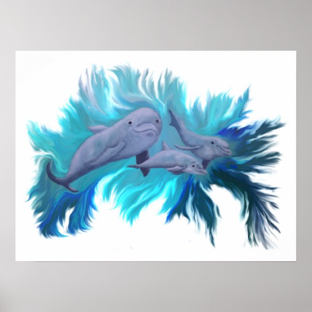 In der Delfin - Schule Poster (Vorne)