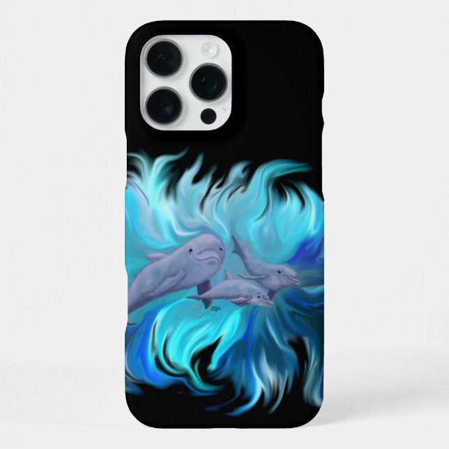 In der Delfinschule iPhone 16 Pro Max Hülle (Rückseite)