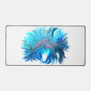 In der Dolphin-Schule Schreibtischunterlage