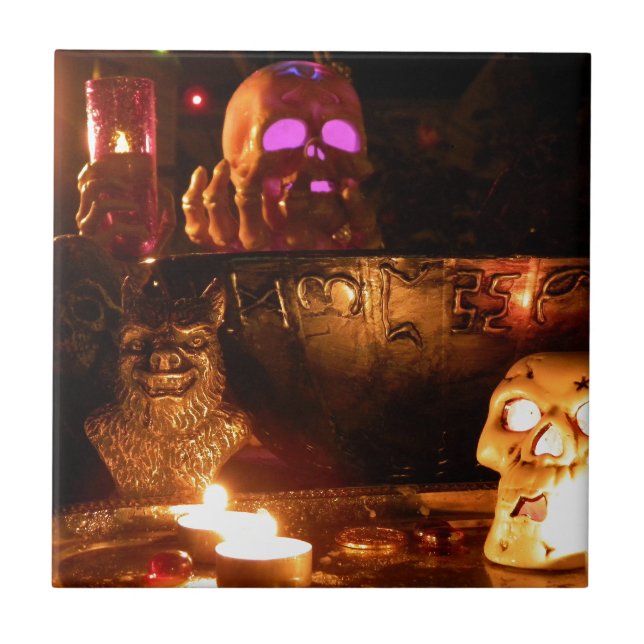 In der Dunkelheit Fliese (Vorderseite)