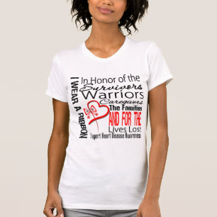 In der Ehrencollagen-Tribut-Herz-Krankheit T-Shirt