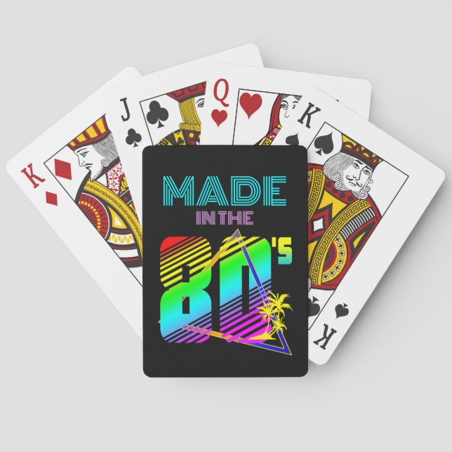 IN DER FARBEN NATUR DER 80er Jahre Spielkarten (Rückseite)