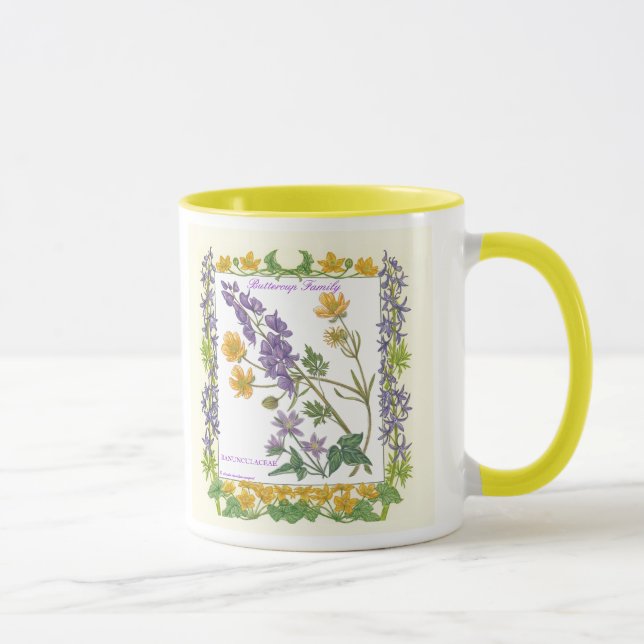 In der Garten ~ Butterblume-Familien-Tasse Tasse (Rechts)