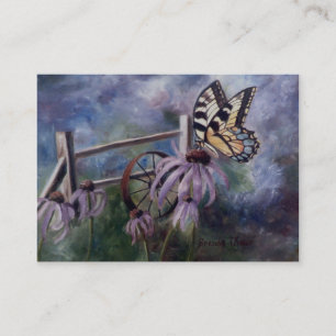 In der Garten-Schmetterlings-Kunst-Karte Visitenkarte