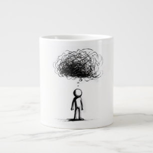 In der Gedankenwolke Jumbo-Tasse