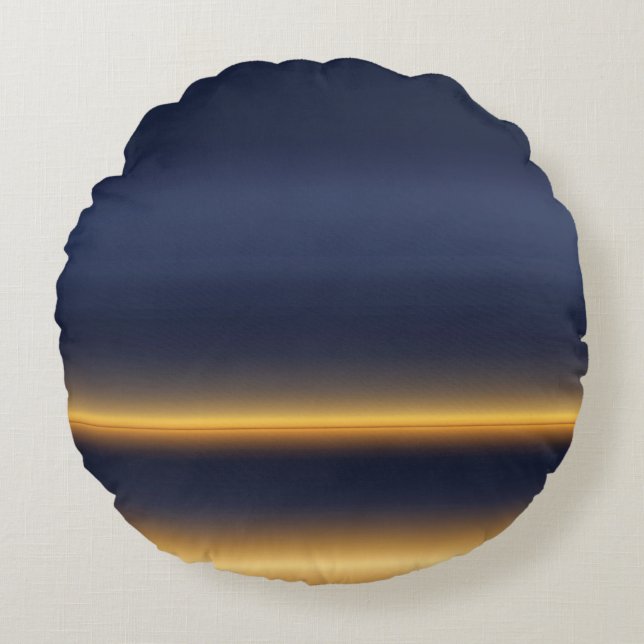 In der Gold-Kunst der Marine Rundes Kissen (Vorderseite)