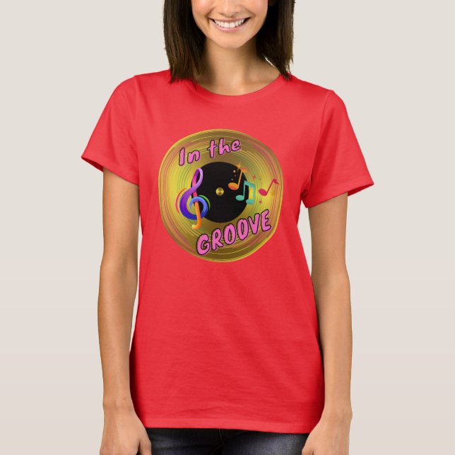 In der Groove (die Wiederbelebung der Vinyl-Platte T-Shirt (Vorderseite)