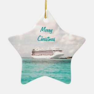 In der Hafen-Weihnachtsverzierung Keramik Ornament