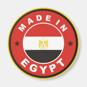 in der jeweiligen Länderflagge in runder Briefmark Magnet