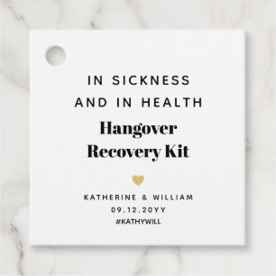 In der Kranken und in der Health Hangover Erholung Geschenkanhänger