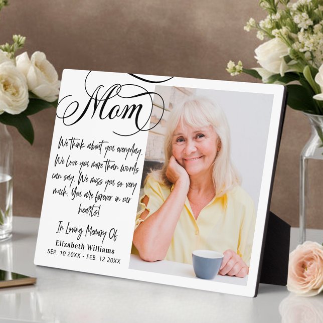 In der Liebe Erinnerung an das Foto der Mama Fotoplatte (Von Creator hochgeladen)