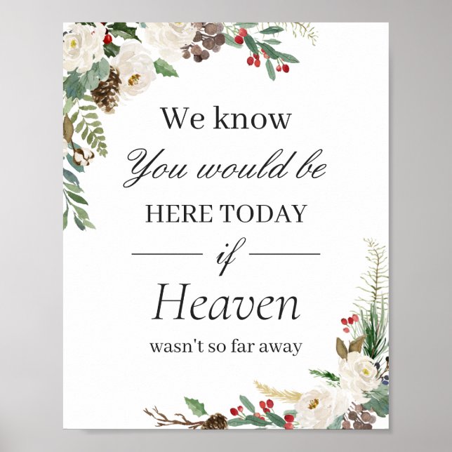 In der Liebe Gedächtnis Hochzeit signieren rustika Poster (Vorne)