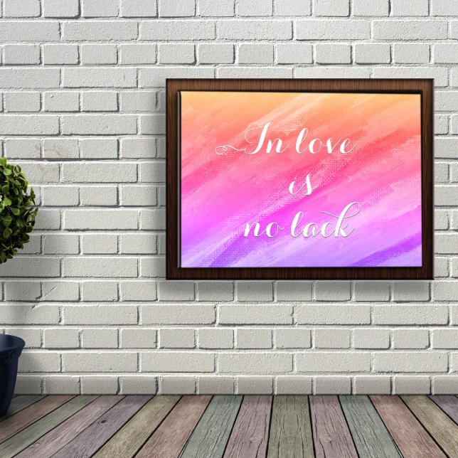 In der Liebe ist kein Mangel an Ermutigung Poster (Von Creator hochgeladen)