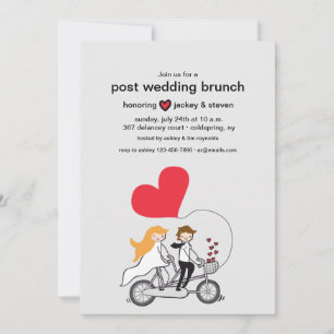 In der Liebe Post Hochzeit Brunch kundenspezifisch Einladung