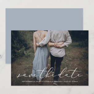 In der Liebe Save the Date Ankündigung von Foto