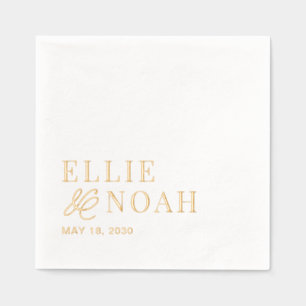 In der Liebe Verlobung Hochzeitsfoil Napkins Servietten Mit Folie