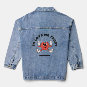 In der Liebe vertrauen wir dem Baby-Bodysuit Jeansjacke