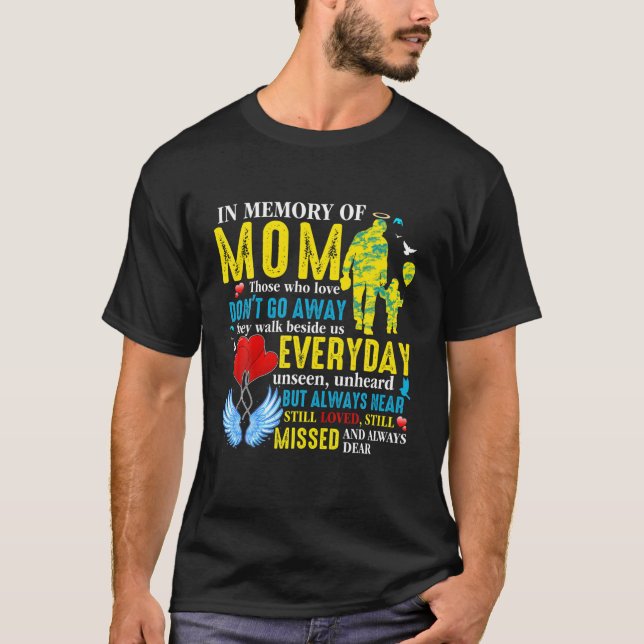 In der Liebe zur Mama im Himmel, meine Mama meine  T-Shirt (Vorderseite)