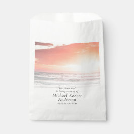In der liebenden Erinnerung Sonnenuntergang Pflanz Geschenktütchen