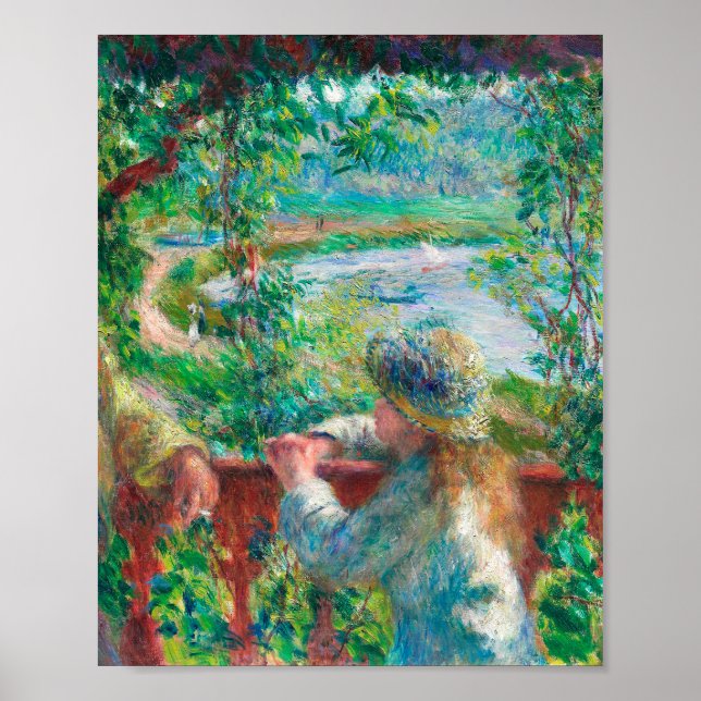 In der Nähe des Sees von Pierre-Auguste Renoir Poster (Vorne)