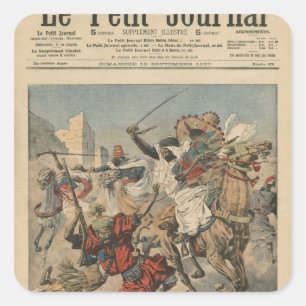 In der Nähe von Casablanca die Goumiers Quadratischer Aufkleber