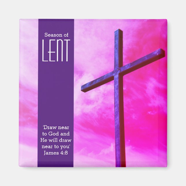IN DER NÄHE VON GOD Lenten OSTE gezeichnet Magnet (Vorne)