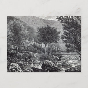 in der Nähe von Lynmouth, aus "Leisure Hour", 1888 Postkarte