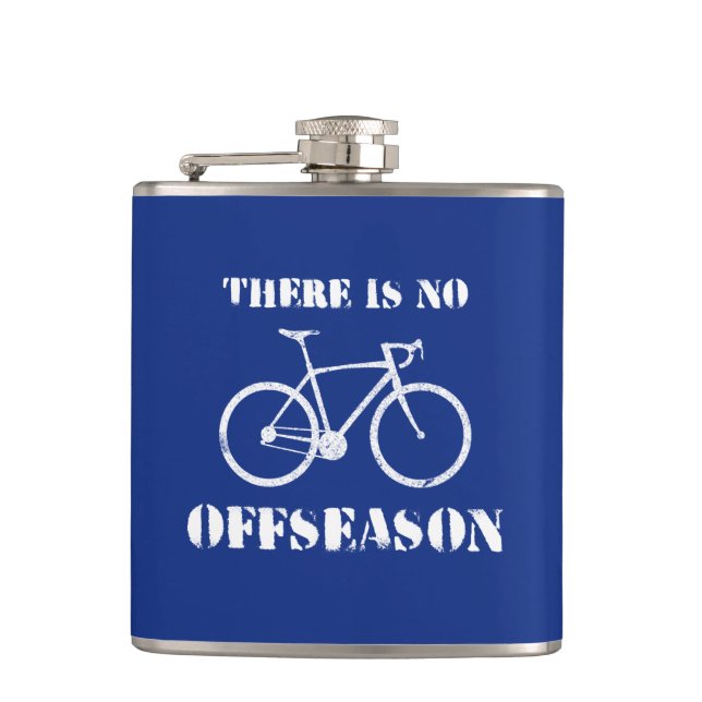 In der Nebensaison gibt es kein Fahrrad Flachmann (Vorderseite)