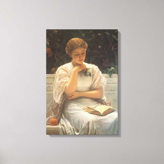 In der Orangerie von Charles Edward Perugini Leinwanddruck (Vorderseite)