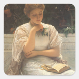 In der Orangerie von Charles Edward Perugini Quadratischer Aufkleber