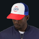 In der Retro-Typografie im Baseball gibt es kein W Truckerkappe<br><div class="desc">Entworfen für einen Baseballliebhaber, ein typografisches Design. Baseball ist kein Weinen - rot-blaue Typografie - ein Geschenk für Jungen oder Mädchen, die Baseball oder Liebe spielen.</div>