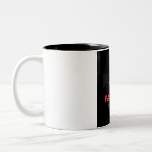 In der Schmerz-Zone Gebaut Kraftdreikampf-Turnhall Zweifarbige Tasse