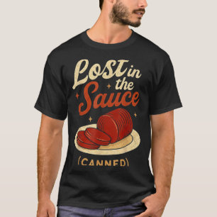 In der Soße verloren Dosen Lustiger Thanksgiving-E T-Shirt