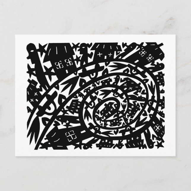 In der Stadt Postkarte (Vorderseite)