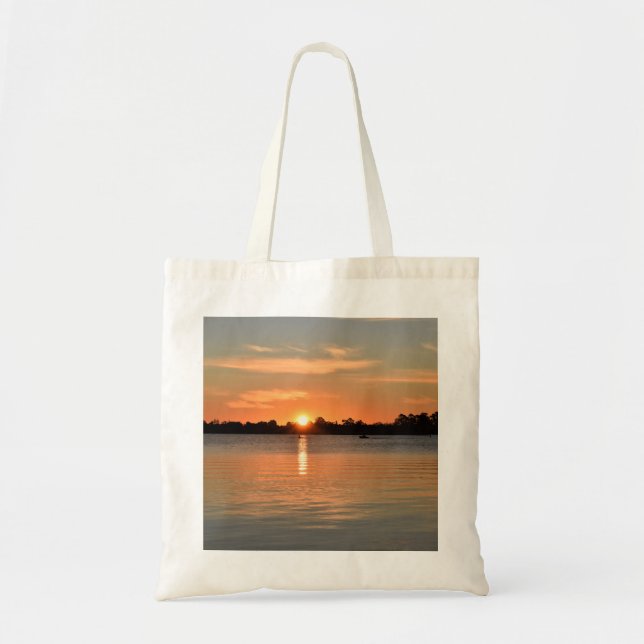 In der Sunset Budget Tote Tasche gefangen (Vorne)
