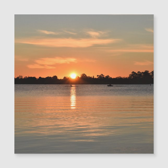 In der Sunset-Magnetkarte gefangen Magnetkarte (Vorderseite)