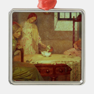 In der Tiefe des Winters Silbernes Ornament