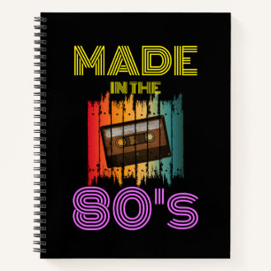 IN DER VINTAGEN KASSETTE DER 80ER JAHRE NOTIZBUCH