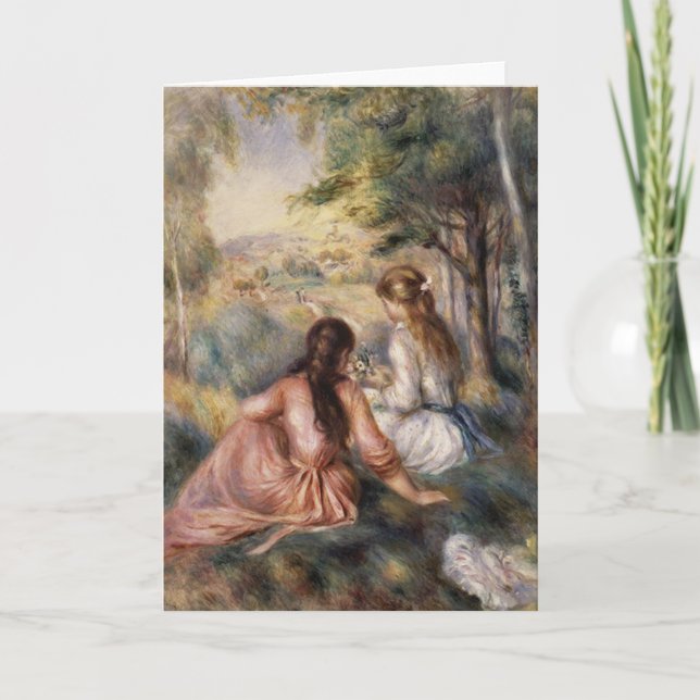 In der Wiese durch Pierre-Auguste Renoir Karte (Vorderseite)