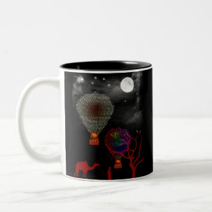 in der Wüste blühen. Zweifarbige Tasse
