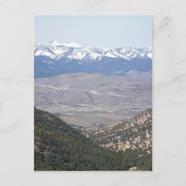 IN DIE BERGE POSTKARTE (Vorderseite)