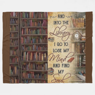 In die Bibliothek geh ich, Fleece-Decke Fleecedecke