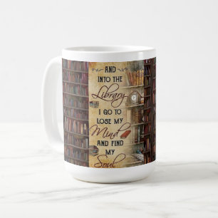 In die Bibliothek Kaffeetasse