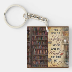 In die Bibliothek Schlüsselanhänger