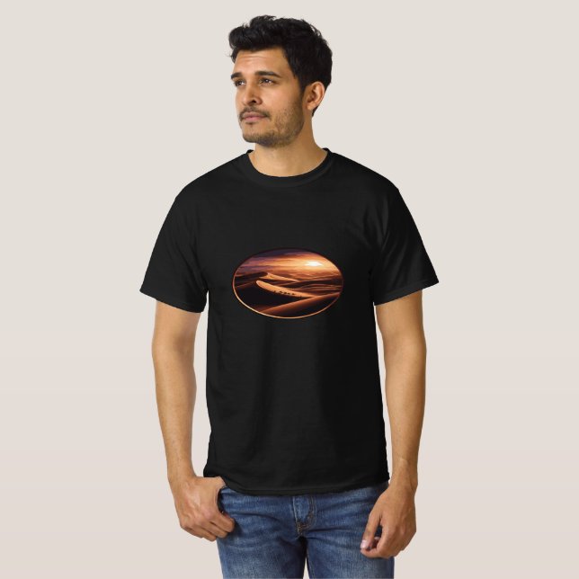 In die Dünen - Sahara Sunset Escape" T-Shirt (Vorne ganz)