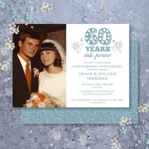 In die Ewigkeit 60. Hochzeitstag Foto Einladung