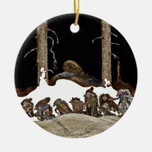 In die Heilige Nacht - Keramik Ornament