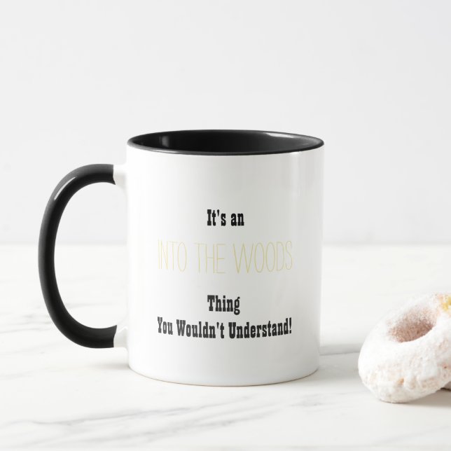 In die Holz-Tasse Tasse (Mit Donut)